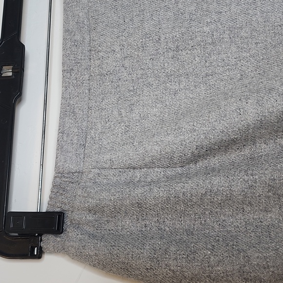 Vintage size 14 light gray wool blend a line skirt - Picture 2 of 10